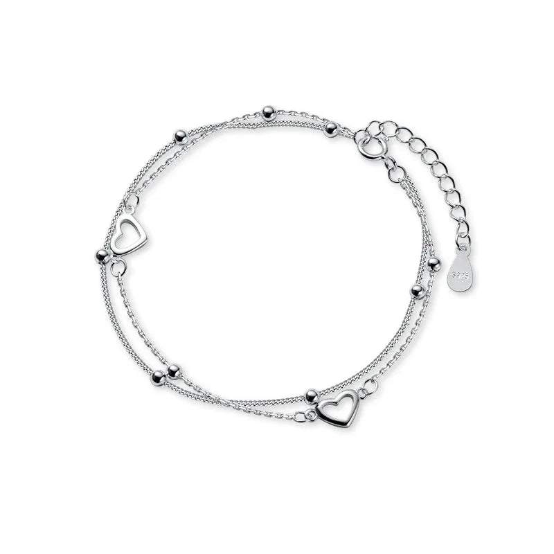 Double Heart Bracelet