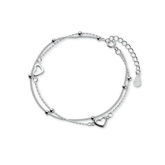 Double Heart Bracelet